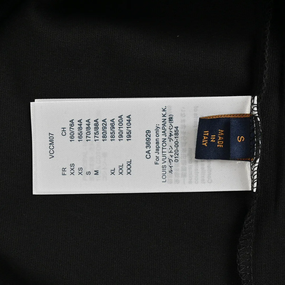 Louis Vuitton/Louis Vuitton 24ss short sleeves with embroidered letters on the chest